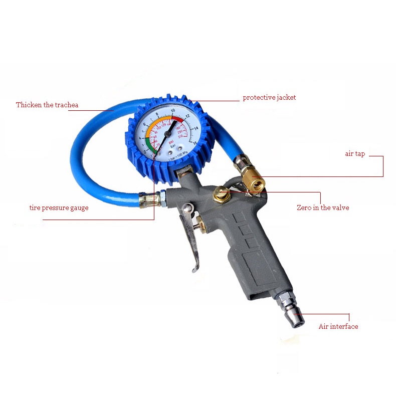 (Dalam stok, dikirim dari Jakarta)Pengukur tekanan ban mobil presisi tinggi pengukur tekanan ban mobil pengukur tekanan ban pemantauan tekanan ban inflasi gun deflasi, sepeda motor, mobil, van dapat digunakan