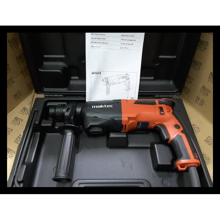Mesin Bor Beton Bor Rotary Hammer SDS Maktec MT870 MT 870