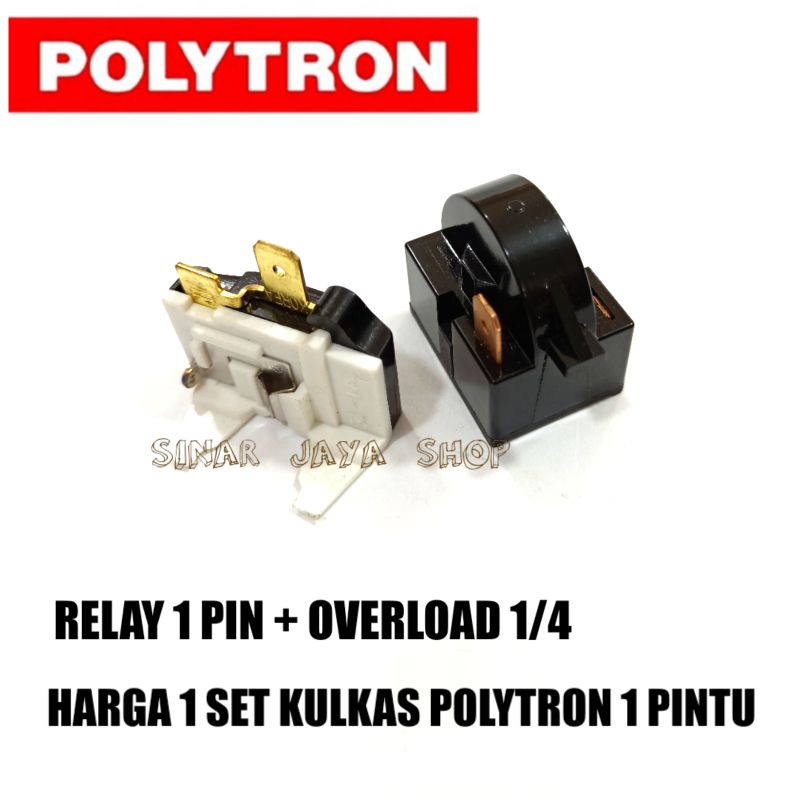 RELAY PTC OVERLOAD KULKAS POLYTRON 1 PINTU