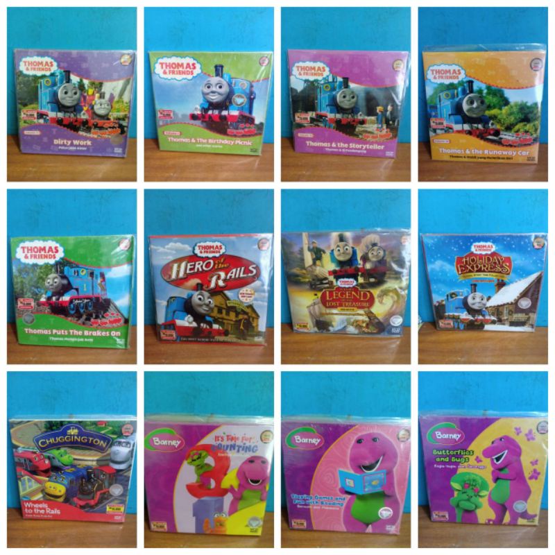 VCD FILEM ANAK THOMAS & FRIENDS & BARNEY