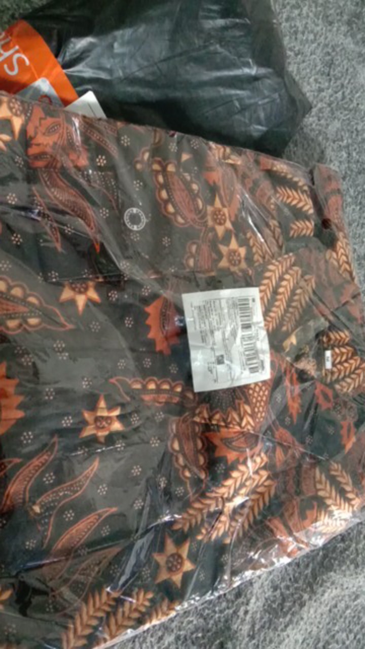Kemeja Batik Pria Lengan Panjang Size M L Xl Xxl Bswart Batik Hrb026 Kenango Hem Panjang Padi
