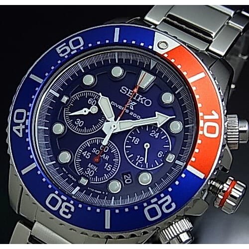 Seiko Solar SSC019P1 Divers Chronograph Original