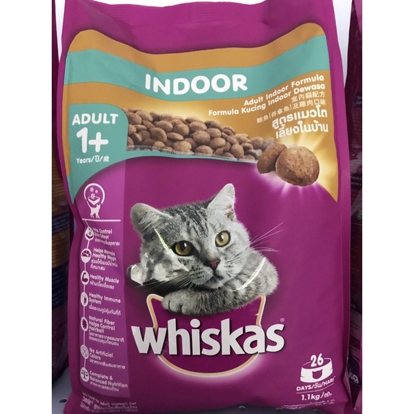 WHISKAS INDOOR 1.1 KG