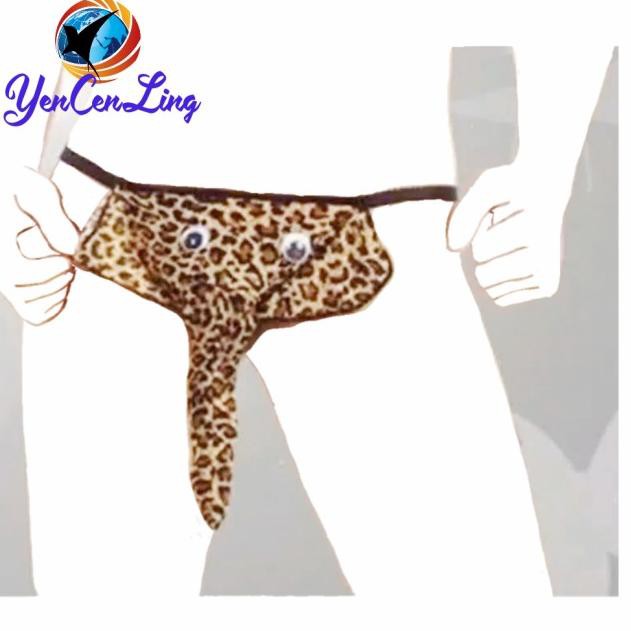 Menarik G String Belalai Gajah Pria / Celana Dalam Elephant / Celana Thong - Hitam