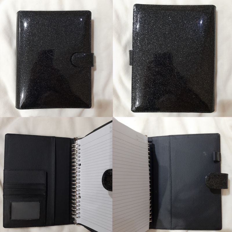 

Binder Black Glitter dengan bahan premium glossy
