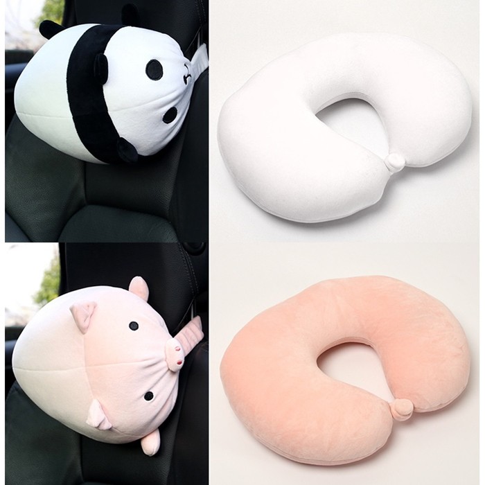 Bantal Kepala Bantal Leher 2 in 1 Transformation Head Rest