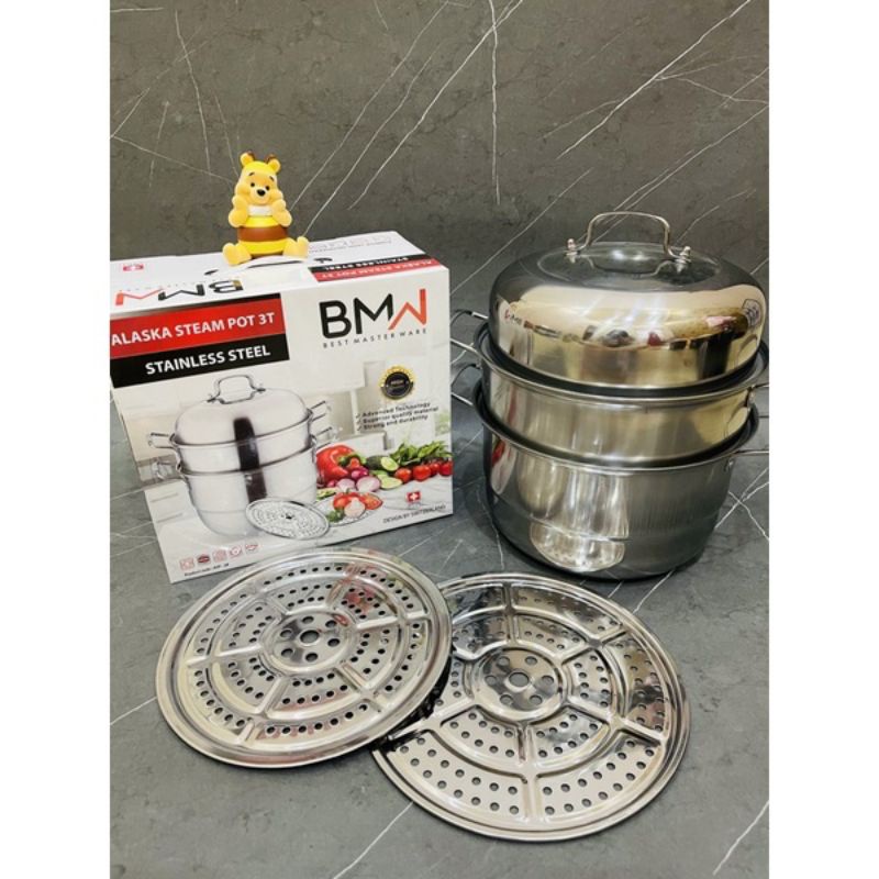 panci alaska steampot BMW / panci steamer kukus BMW