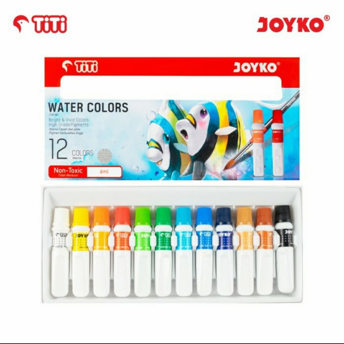 

Produk Terbaru Water Color Joyko Titi Wac 6 Ml 12 Colors / Cat Air 12 Warna
