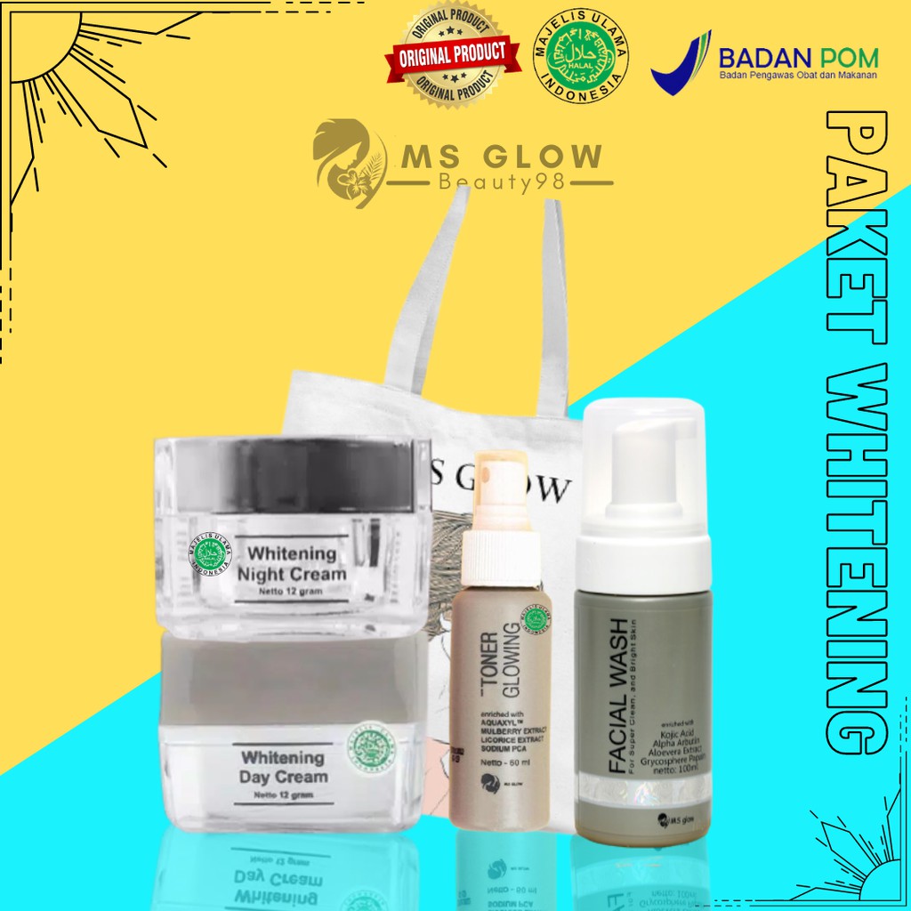 Ms Glow Paket Whitening/Paket Whitening Ms Glow