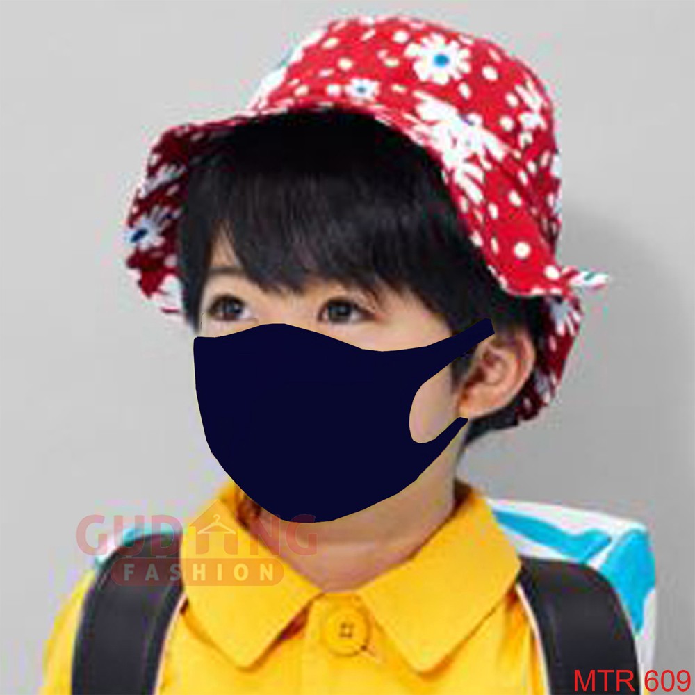 Masker Bukan Sensi Kain Scuba Polos Style Korea