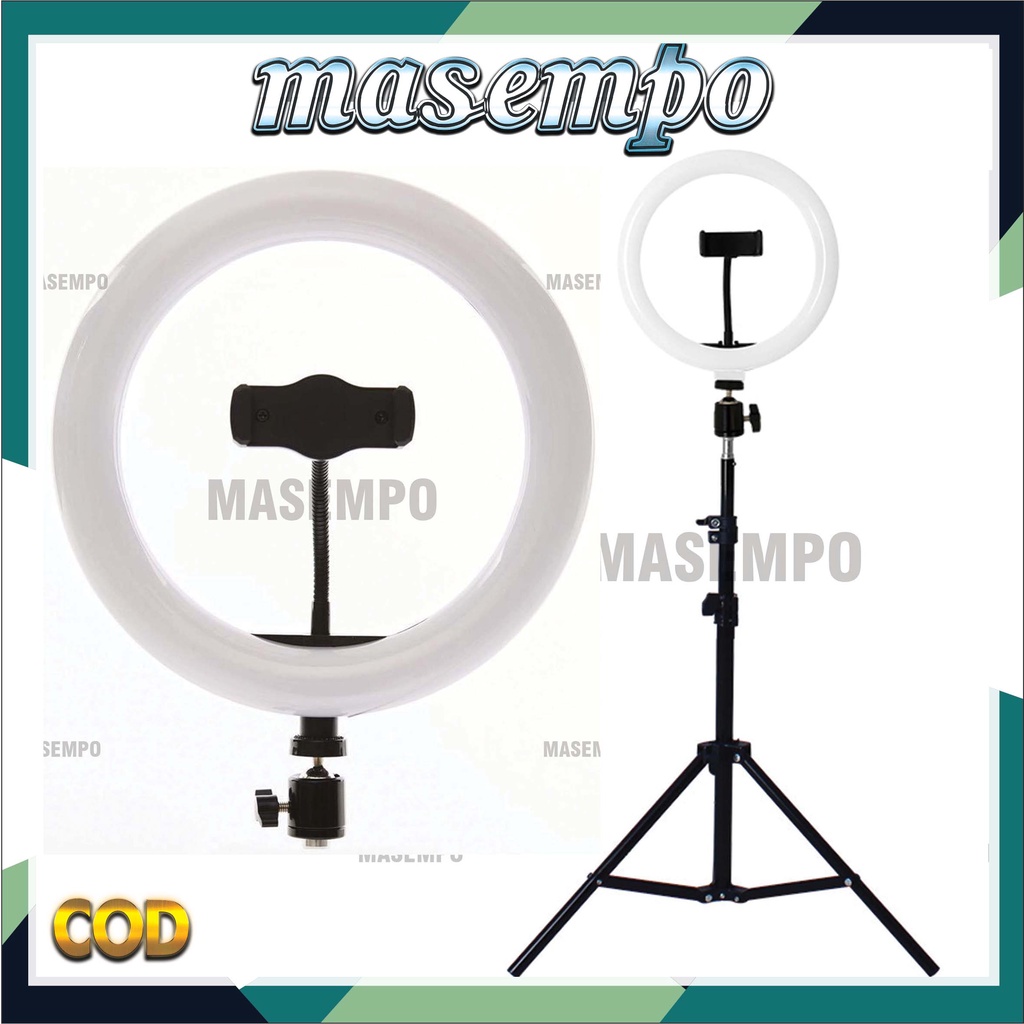 Ring light tripod MURAH original  26CM + Tripod 2.1M Fill Light Ring Selfie 3 Mode Warna