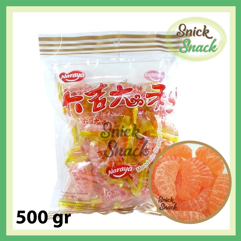 

Naraya Permen Imlek Jelly Jeruk Mandarin 500 gr