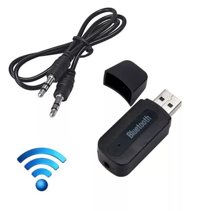 Kabel Audio USB Bluetooth Receiver Cable Aux Jack 3.5mm Aksesoris Handphone HP OCEANMART OCEAN MART Murah Grosir