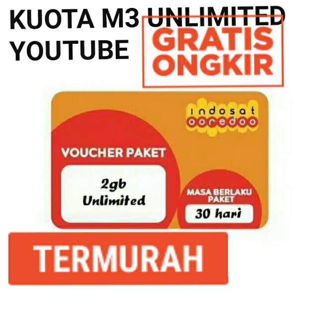 KUOTA M3 UNLIMITED YOUTUBE