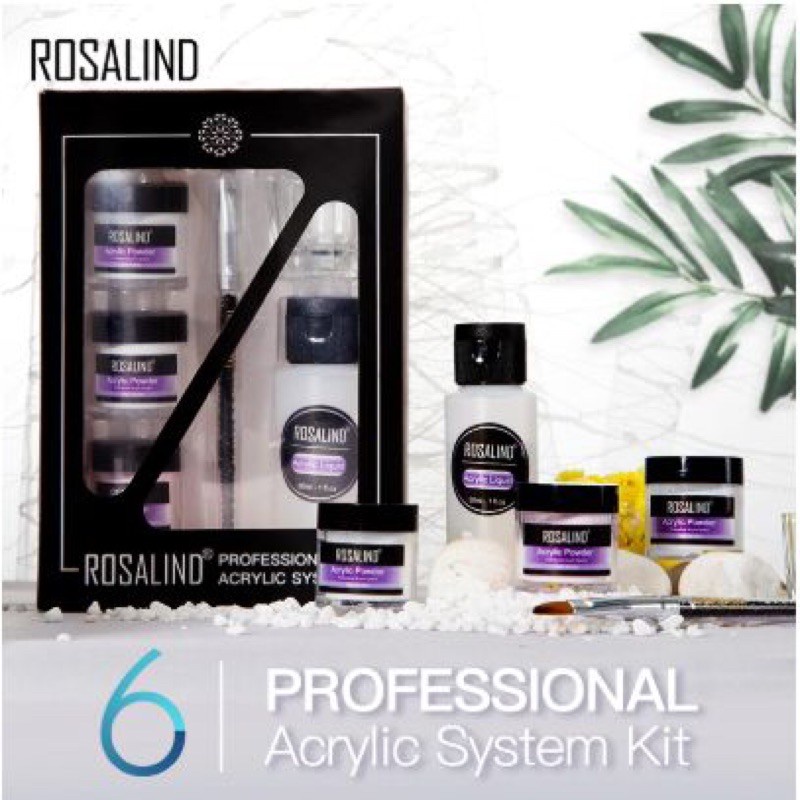 ROSALIND ACRYLIC SYSTEM KIT / 1 set akrilik 3d flower nail art nailart rosalind lengkap