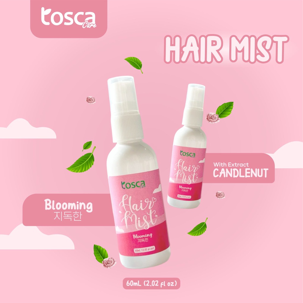 Hair Mist Tosca Parfum Rambut Spray Rambut Mudah Diatur dan Wangi Seharian