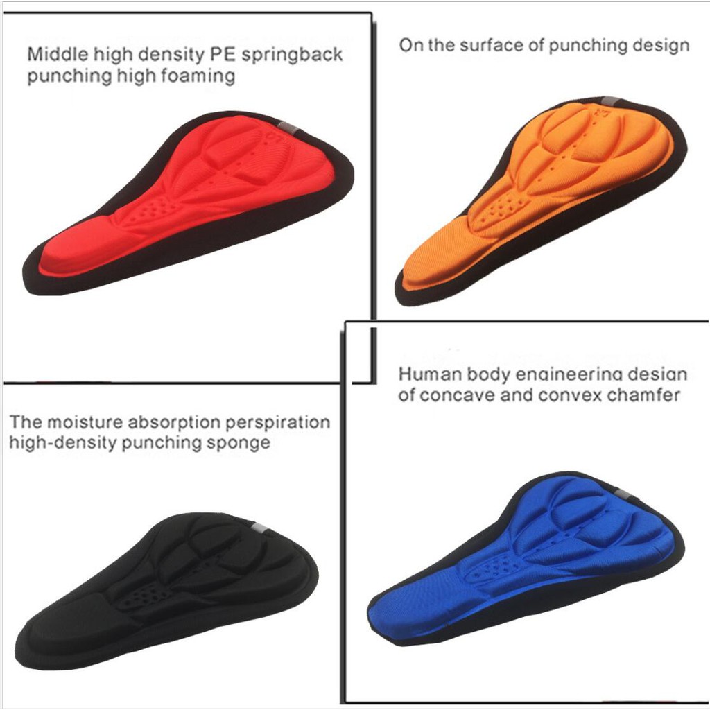 3D Sarung Bantal Sepeda / Jok Cover Sadel Sepeda Empuk Bike 3D Gel Pad Saddle Skotlet Reflektif