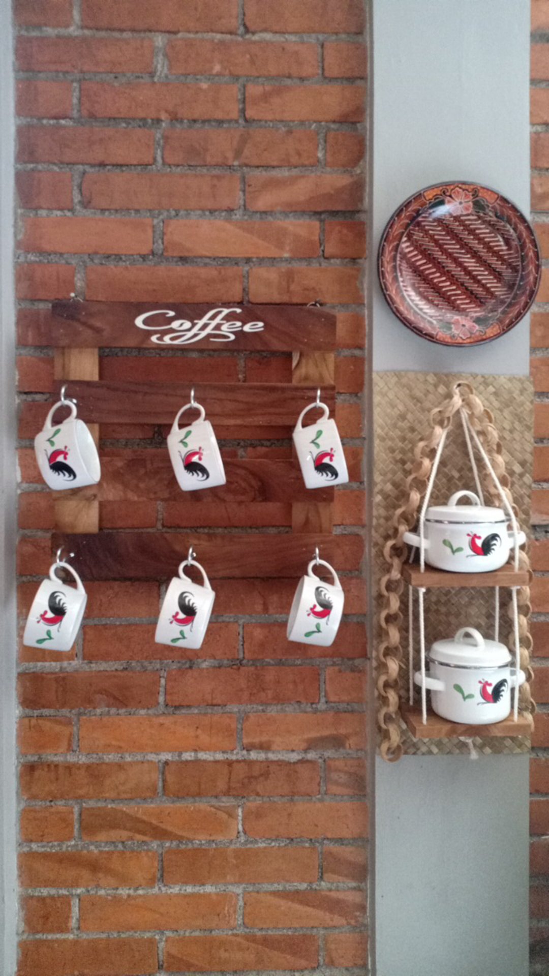 Gantungan Mug Kayu / Rak Gantungan Gelas / Gantungan Gelas Dari Kayu