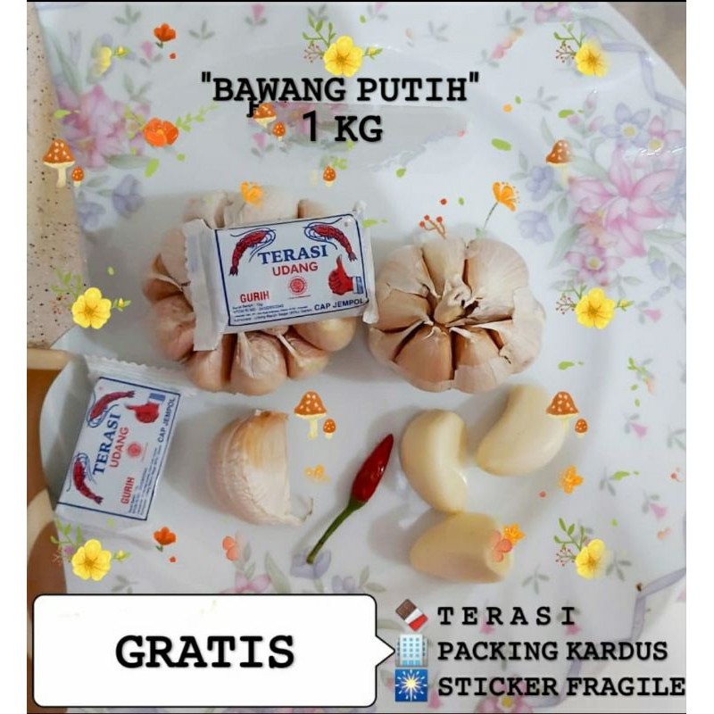 Bawang Putih Biasa Bumbu Dapur Sayur Sayuran Segar Cirebon 1kg