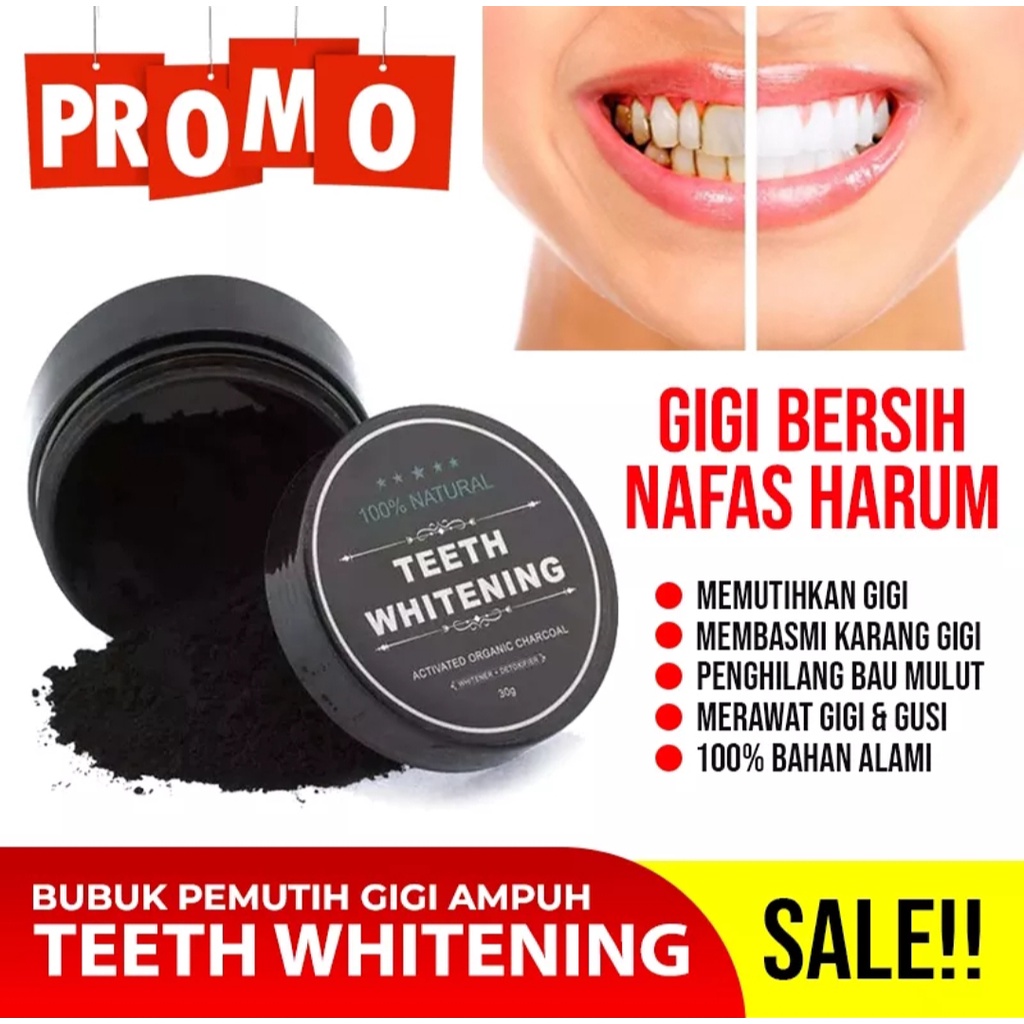 PROMO Pemutih Gigi Permanen / Pembersih Kerak Gigi Ampuh Breylee - Breylee Teeth Whitening - Bubuk Pemutih Gigi Teeth Whitening Powder - Pemutih Gigi Paling Ampuh - Pembersih Karang Gigi Original - 30gr - Pemutih gigi kuning permanen - Pemutih Gigi