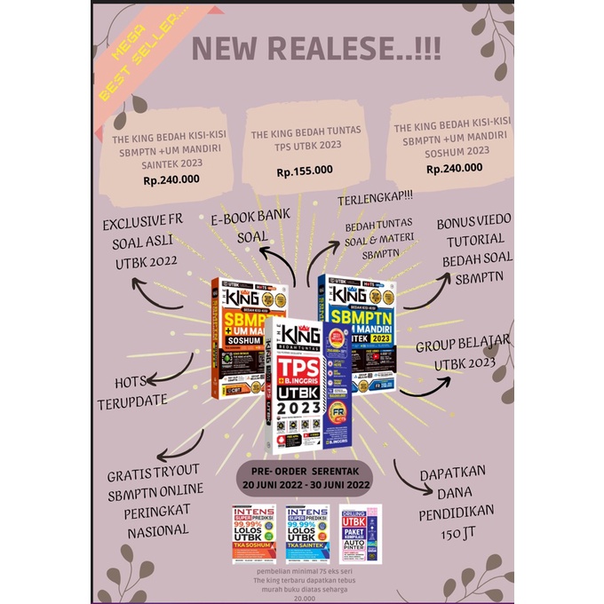 The King SBMPTN SOSHUM 2023 + The King TPS UTBK 2023 Paket Super Lengkap Buku SBMPTN 2023-1