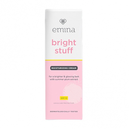 Paket Emina Bright Stuff untuk Mencerahkan Cocok untuk Semua Jenis Kulit 2 pcs ( Face wash 50 ml + Moisturizer Cream 20 ml )