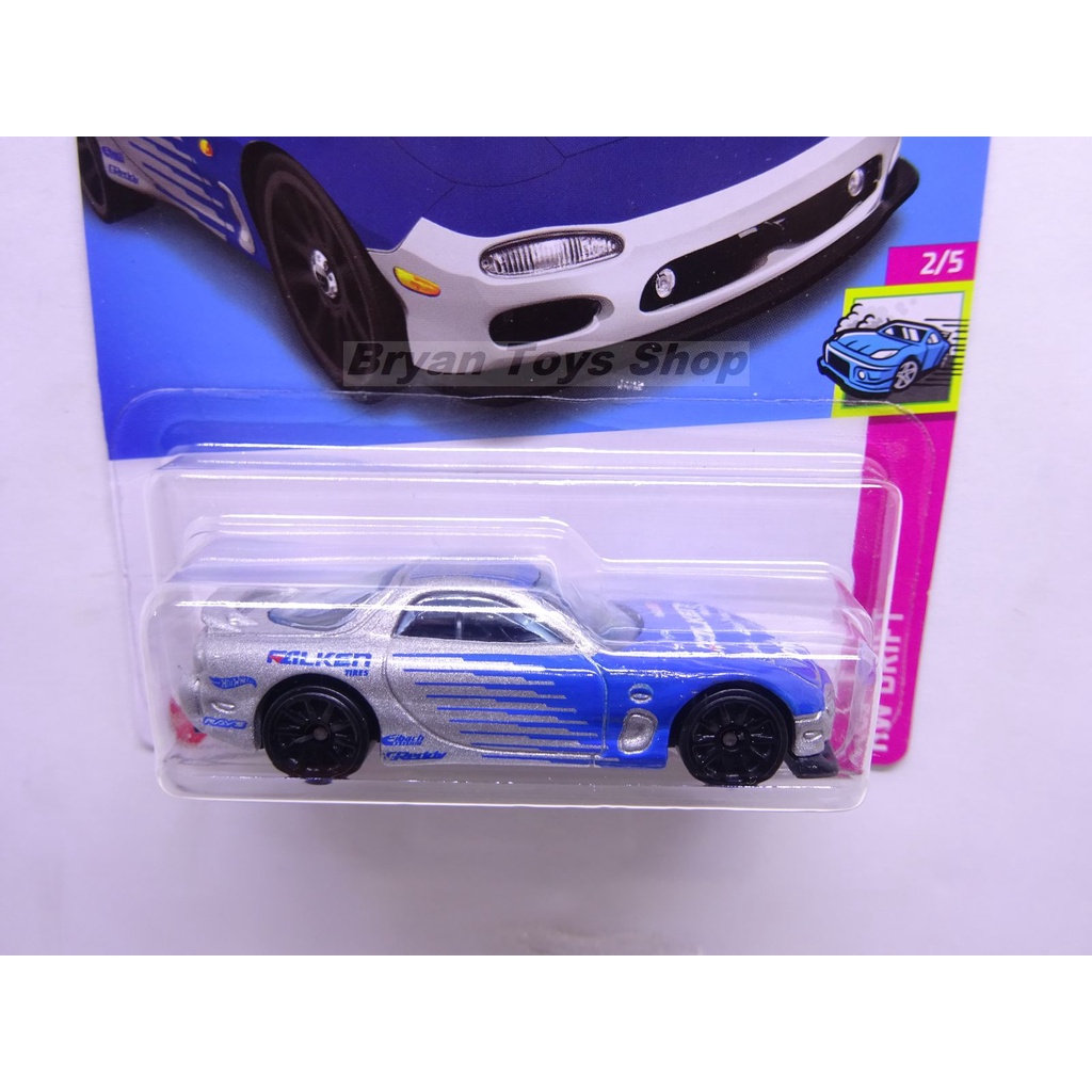 Hot Wheels 95 Mazda RX-7 Abu Biru Falken