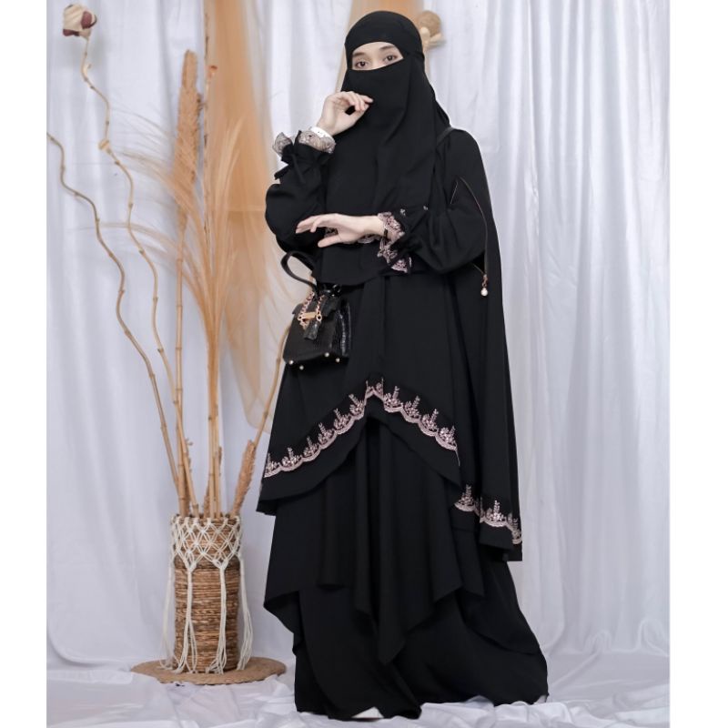 gamis set syar'i HAURA by resvy_collection