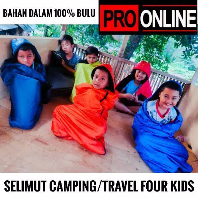 Sleeping Bag Kids / Selimut Tidur Anak Popar Bulu / Kantung Tidur Anak/ Sleeping Bag Camping Outdoor