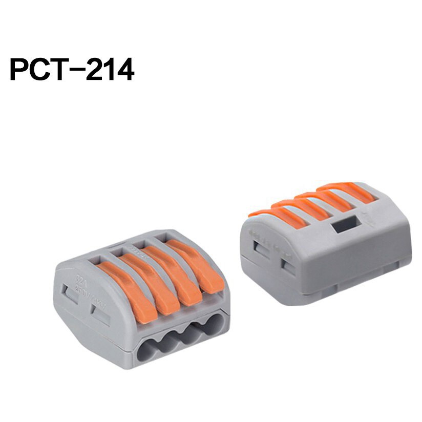 Compact Terminal Block 4P 4 Wire Pin Connector PCT 214