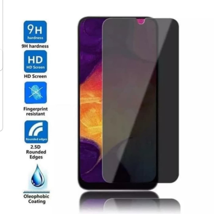 SAMSUNG A03 A03 CORE A03S A02S A02 M02TEMPERED GLASS FULL ANTI SPY, ANTI GORES KACA FULL SPY PRIVACY ANTI PEEPING HITAM BLACK GELAP PELINDUNG LAYAR