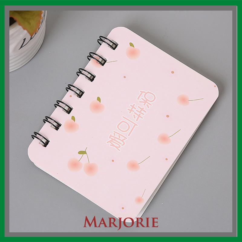 A7 Rollover Coil Buku Mahasiswa Saku Buku Kecil Mini Notebook Diary Portable Office Notepad-MJD