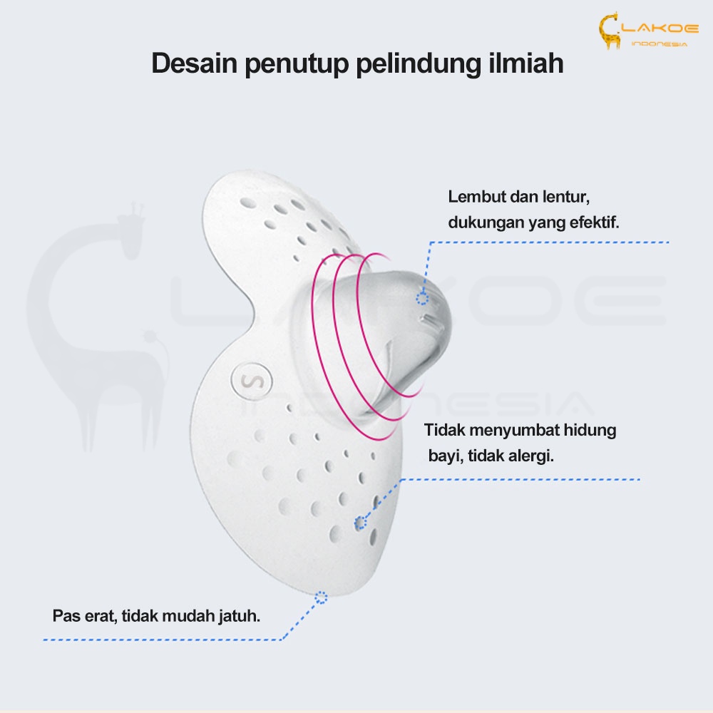 LAKOE pelindung puting ibu menyusui nipple cover shield 2PCS