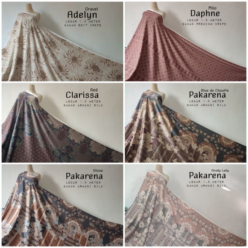 READY STOCK KAIN ORIGINAL WEARING KLAMBY (HARGA UNTUK 0,5 METER)