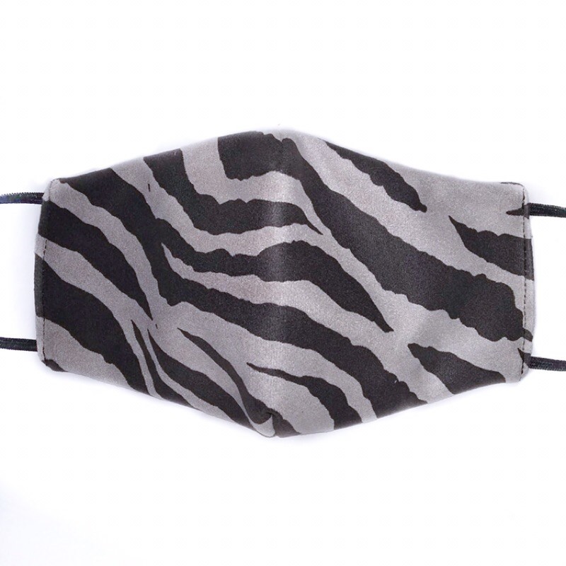 Masker Kain Leopard Grey premium tebal / Zebra / Masker macan