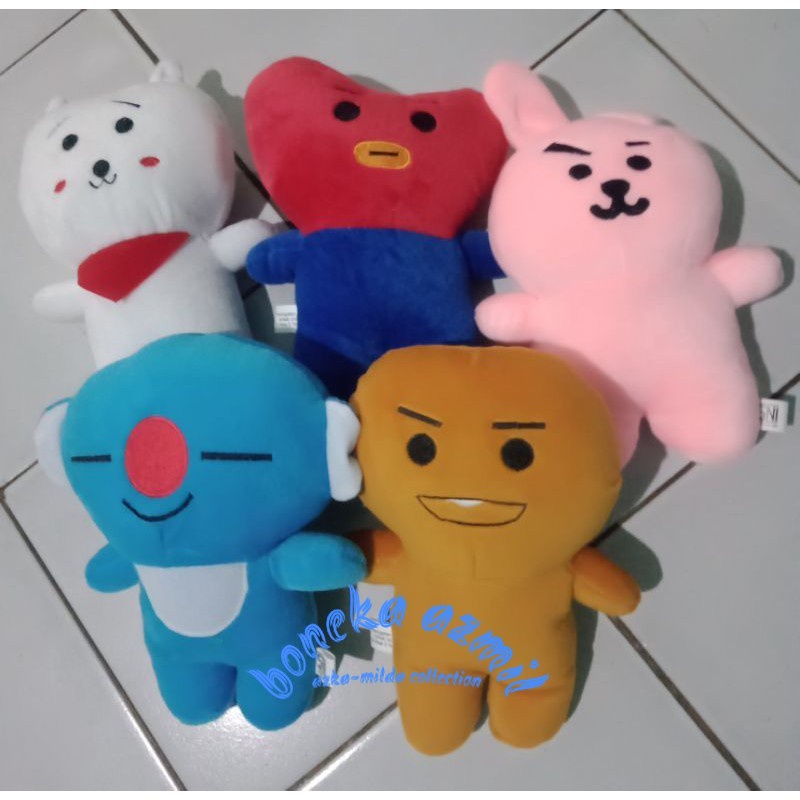 Boneka bts21 size ukuran 25 cm