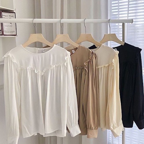 Baju Atasan Blouse Jumbo Wanita Woolpeach LD 110