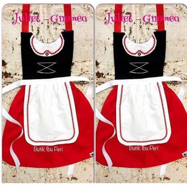 Apron Juliet Gnomeo Dewasa &amp; Anak Celemek Kostum Princess