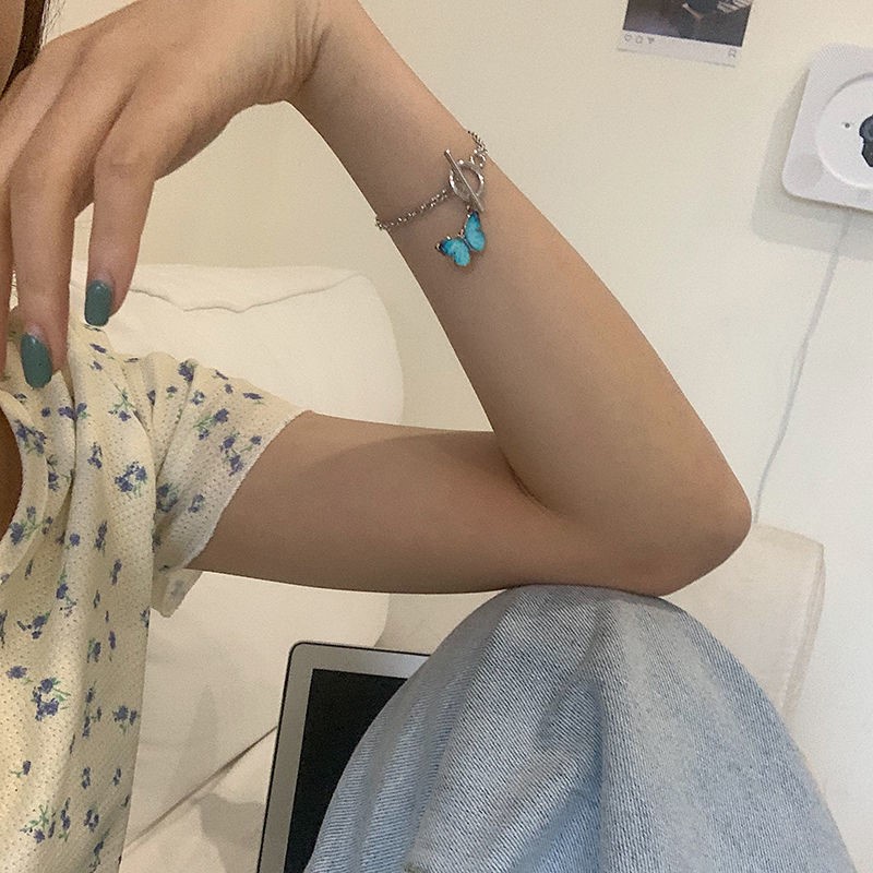 [COD]Kalung &amp; Gelang Wanita Motif Kupu-kupu Fashion Aksesoris Korea Simple - PD