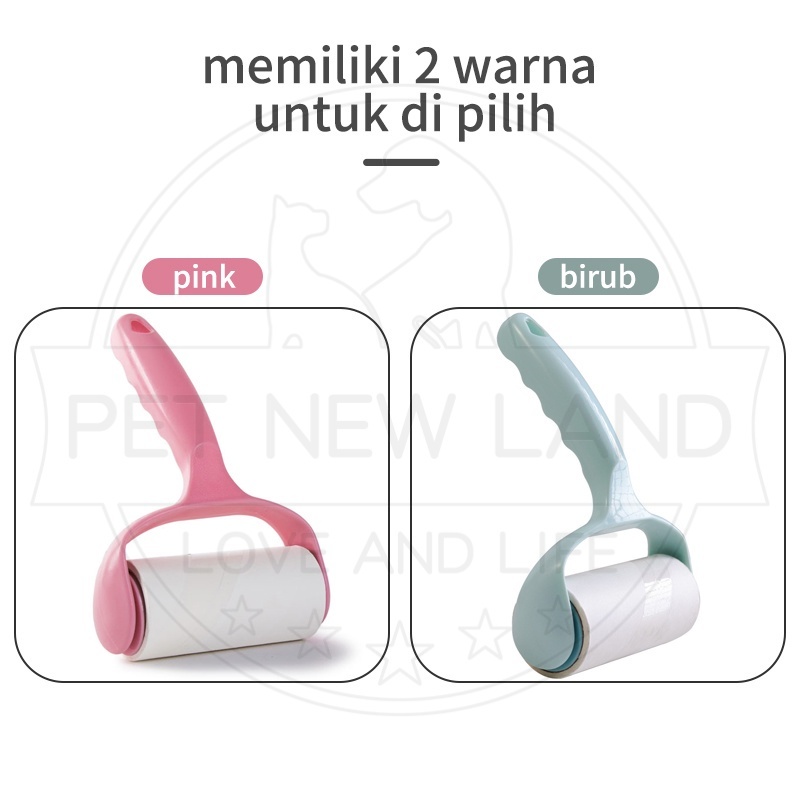 Roll Sticky Roll Pembersih Bulu Kucing Debu Di baju Pakaian Roller Dust Remover Persediaan Hewan Peliharaan