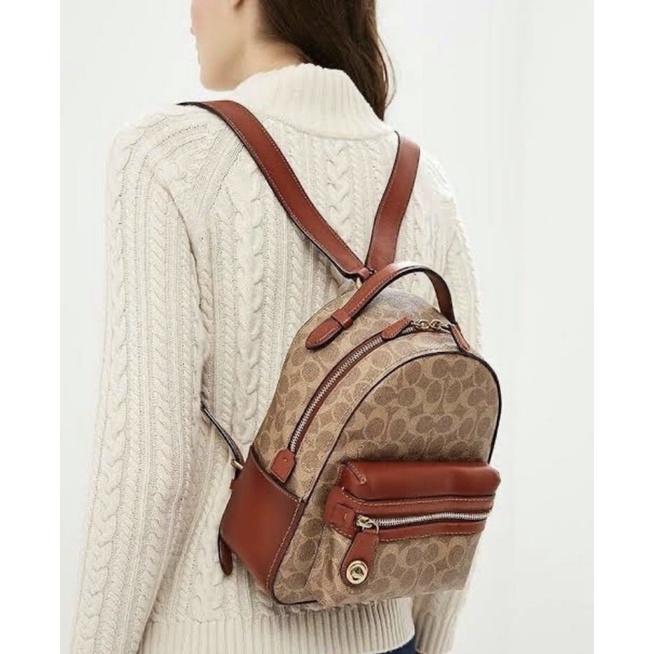 Coach Campus Backpack 23 In Signature Canvas ( 32715 )