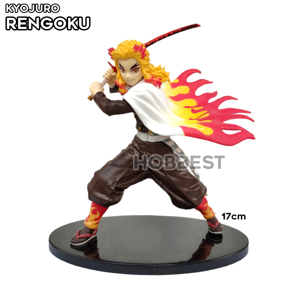 Action Figure KIMETSU NO YAIBA - Miniatur Pajangan Mainan Topper Demon Slayer Tanjiro Nezuko Giyuu-KYOJURO RENGOKU #2