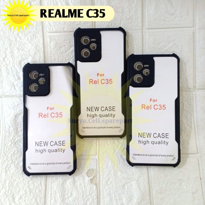 Clear Case Realme C35 - Softcase Shockproof Realme C35 - SC