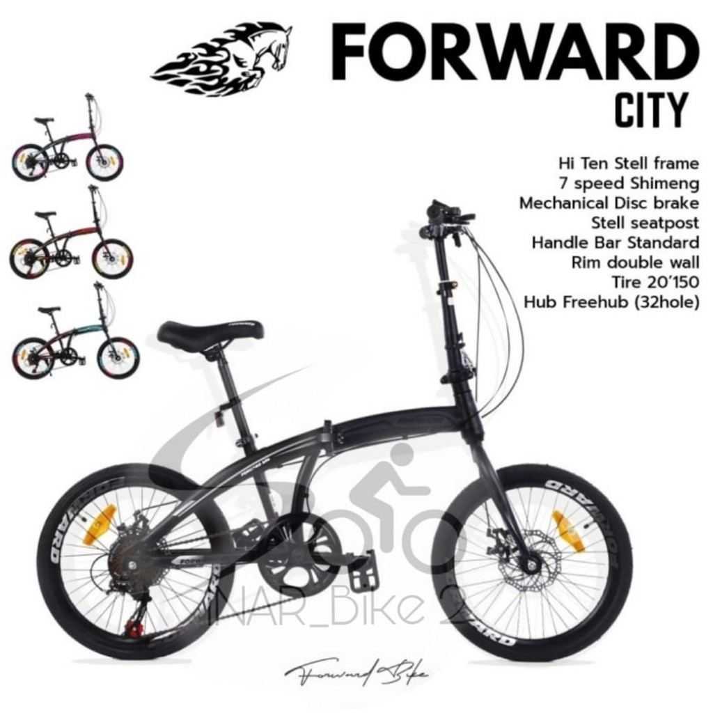 Sepeda Lipat 20Inch Forward City 7Speed