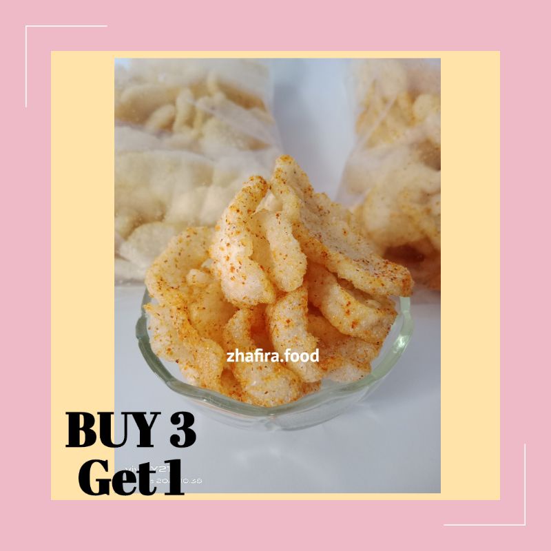 

Kerupuk Jengkol Gurih dan Pedas 200 gr / Kerupuk Jengkol Gurih Ori 200 gr (Promo Buy 3 Get 1)