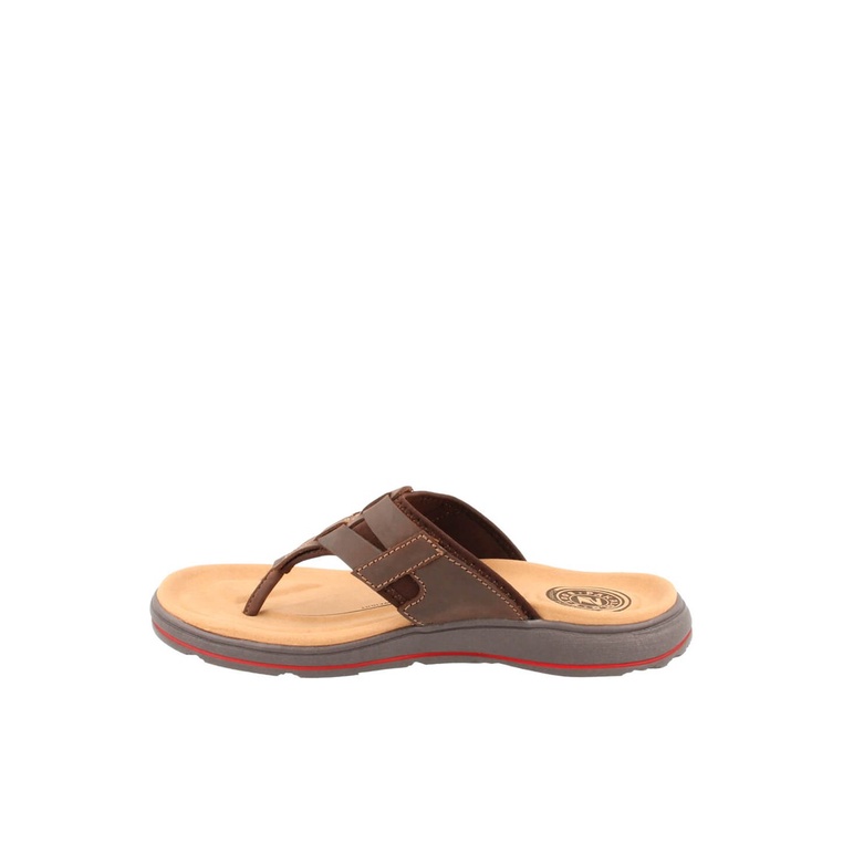 SANDAL JEPIT PAKALOLO PRIA ORIGINAL CASUAL KULIT ASLI COKLAT PB18