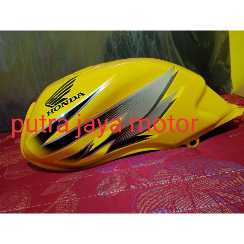 tangki Megapro new Megapro Primus warna kuning set stiker