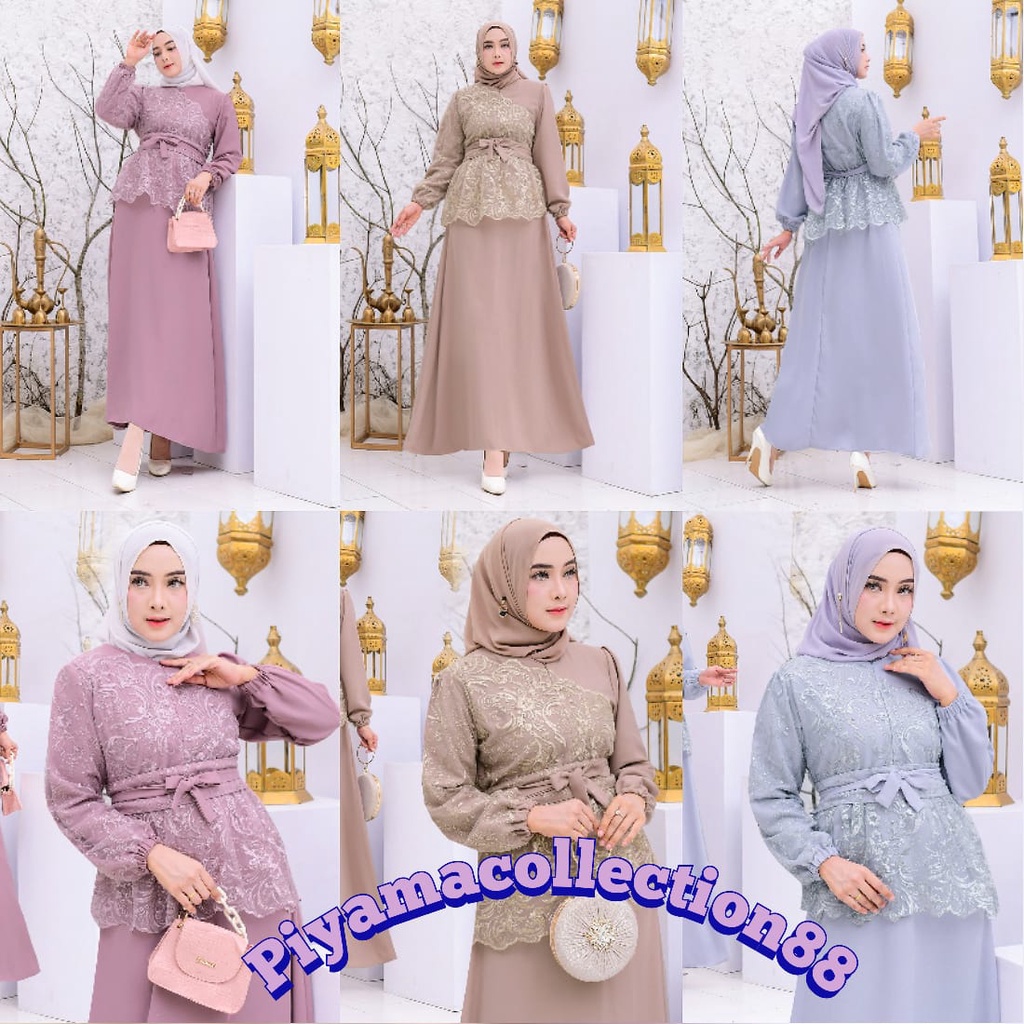 [GAMIS TERBARU 2022] ZAUKIA DRESS KONDANGAN SERAGAM WANITA CASUAL/MAXI/WEDDING/PARTY SIZE M L XL XXL