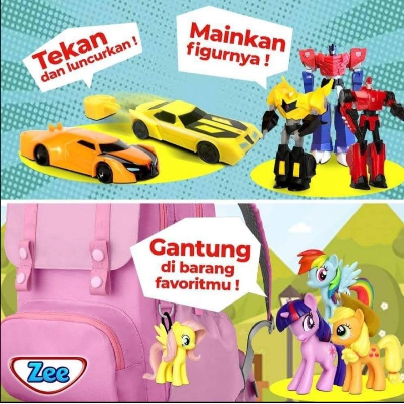 Action Figure TRANSFORMER DAN MY LITTLE PONY hadiah susu zee