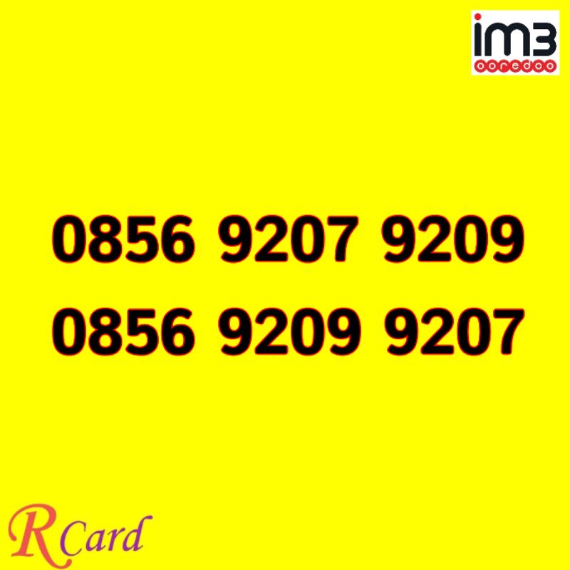 Perdana Sepasang Couple Nomor Cantik IM3 Indosat Rapi 9207 9209